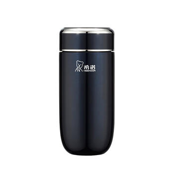 希诺保温杯男士高档车载水杯便携带滤网泡茶杯子XN-3306紫罗兰 400mL 商品图4