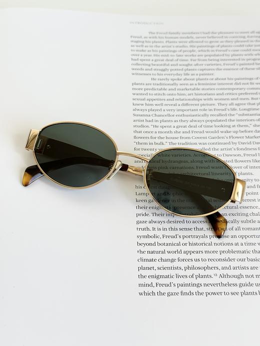 QT59- 赛琳 TRIOMPHE METAL 侧面Logo雕刻 合金金属 椭圆形 太阳眼镜 女款（QT*JH）夏季专享 商品图7