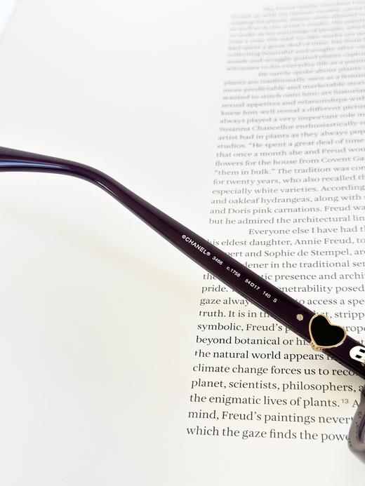 QT65- 香奈儿 镜腿爱心徽标 醋酯纤维猫眼光学镜架眼镜（QT*JH）夏季专享 商品图13