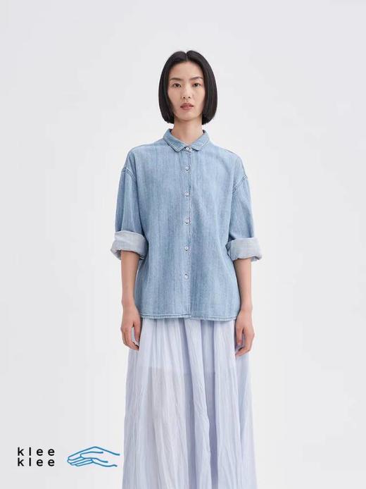 2楼素然松斜纹牛仔衬衫吊牌价1450 商品图0
