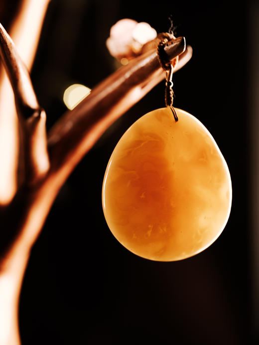 蜜蜡蛋面吊坠 【器悟雅玩】 商品图0