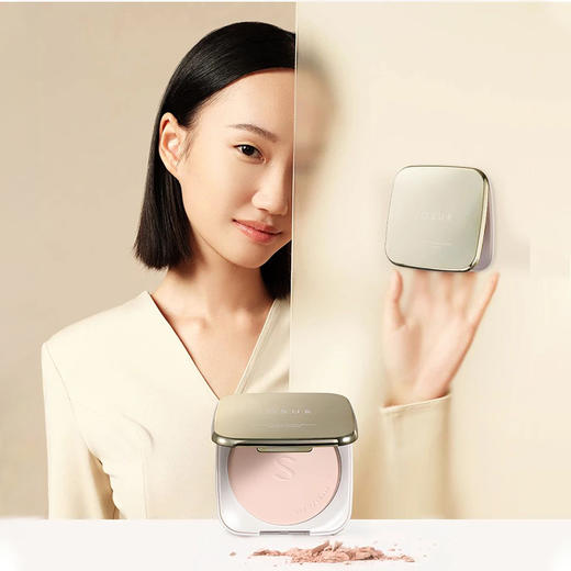 【清透美白防晒粉饼】 美白祛斑+防晒+遮瑕+定妆四效合一16g 商品图2