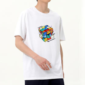 【冰氧棉】【DSK】大依优型大码短袖T恤潮牌设计感字母印花圆领加肥加大百搭体恤男士胖子上衣