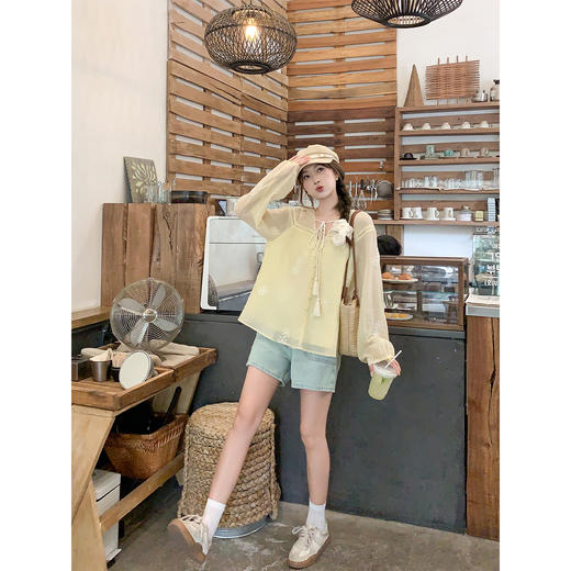 【149元任选2件】现货！防晒衬衫薄款宽松别致上衣 商品图4