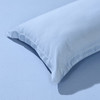 富安娜 磨毛四件套-静谧·蓝 被套203*229cm 床单230*250cm 枕套74*48cm*2 商品缩略图4