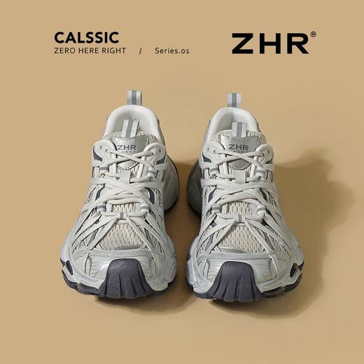 ZHR则则巴黎风厚底老爹鞋2025春夏八爪鞋带运动鞋网面透气脏脏鞋 商品图8