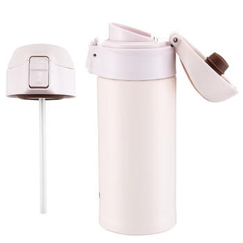 虎牌（TIGER）时尚清新保温杯（直饮盖+吸管盖） MMT-B35C-PV 奶白色 350ml 商品图0