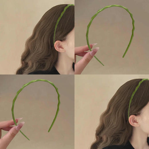 「简约糖果色！9.9到手3支」夏日发箍！女夏显脸小女头箍洗脸化妆压发发卡发箍时尚饰品 商品图0