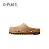 〖章若楠同款〗Dfuse迪芙斯2025秋季新款软欧包简约复古外穿鞋勃肯鞋懒人一脚蹬包头凉拖DFD3110058 商品缩略图5