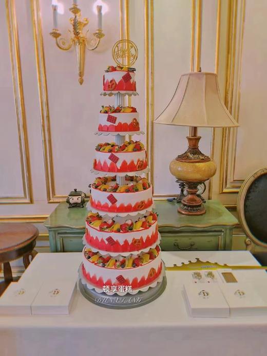 「多层定制」圆形架子多层生日蛋糕 商品图2