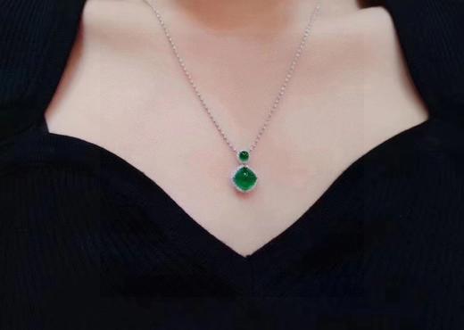 6..1ct糖塔祖母绿吊坠 商品图4