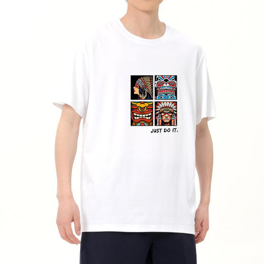 【冰氧棉】【DSK】大依优型大码短袖T恤潮牌设计感字母印花圆领加肥加大百搭体恤男士胖子上衣 商品图4