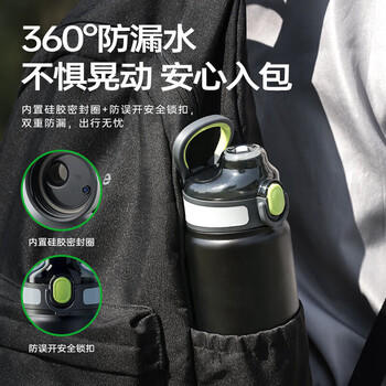富光保温杯大容量316L男女水杯吸管杯户外车载旅行健身运动杯子600ml 商品图0