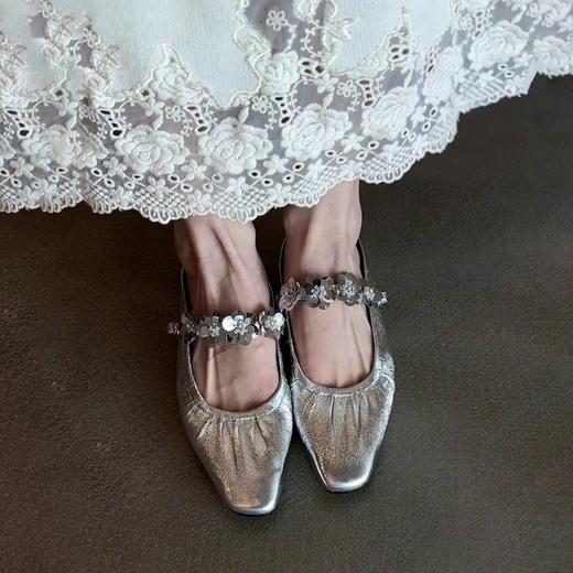 小羊皮时尚气质方头穆勒凉鞋女一字扣一脚蹬半拖 商品图2