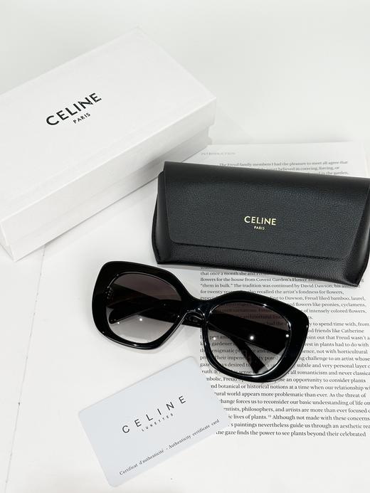 QT84-赛琳  板材镜架 不规则形 太阳眼镜 黑色 （QT*JH）夏季专享 商品图0