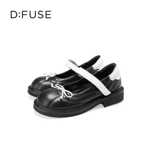 Dfuse迪芙斯2025秋季新款一字带单鞋小圆头蝴蝶结芭蕾玛丽珍鞋DFD3111009 商品图12