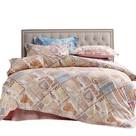 富安娜 床单四件套/追溯·瑾风华 被套203*229cm 床单230*250cm 枕套74*48cm*2 商品图7