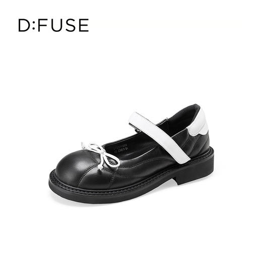 Dfuse迪芙斯2025秋季新款一字带单鞋小圆头蝴蝶结芭蕾玛丽珍鞋DFD3111009 商品图11