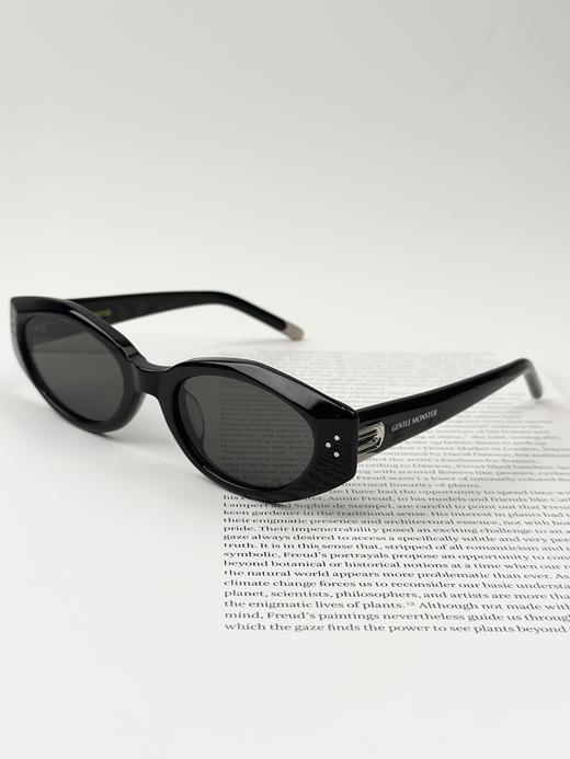 QT108- GENTLE MONSTER 镜腿字母 板材镜架 猫眼 太阳眼镜 男女同款情侣款 黑色（QT*JH）夏季专享 商品图2