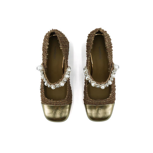 Westory2025年秋季小香风中跟方头玛丽珍通勤百搭浅口单鞋W25CE76261 商品图8