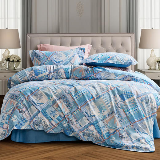 富安娜 床单四件套/追溯·梦时光 被套203*229cm 床单230*250cm 枕套74*48cm*2 商品图0