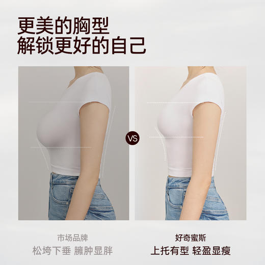 好奇蜜斯性感内衣女超薄夏季小胸文胸罩套装纯欲透气舒适大胸显小 格温 商品图4
