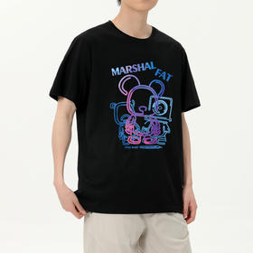 【冰氧棉】【DSK】大依优型大码短袖T恤潮牌设计感字母印花圆领加肥加大百搭体恤男士胖子上衣