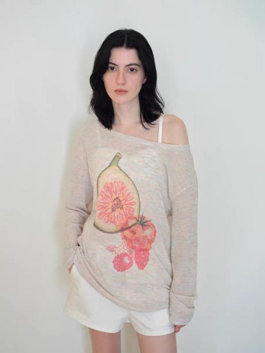 Evistub女装/E-5QCX1105/水果印花T恤女夏 商品图0