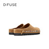 〖章若楠同款〗Dfuse迪芙斯2025秋季新款软欧包简约复古外穿鞋勃肯鞋懒人一脚蹬包头凉拖DFD3110058 商品缩略图8