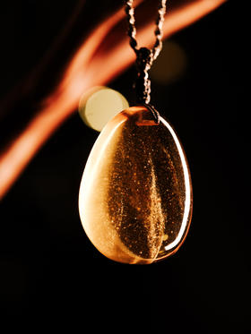 金珀蛋面吊坠【器悟雅玩】