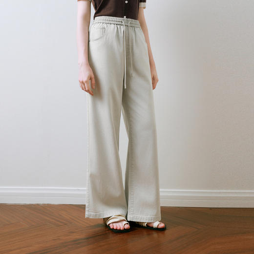 【商场同款】诗凡黎透气天丝牛仔裤2025夏新款百搭长裤3G5150731 商品图2