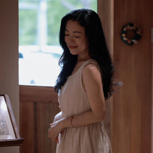 自制亚麻连衣裙 商品图3