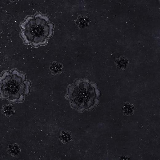 T4471SDSA夏季新款男士痞帅重工满天星立体花朵珠子设计圆领短袖T恤 商品图2