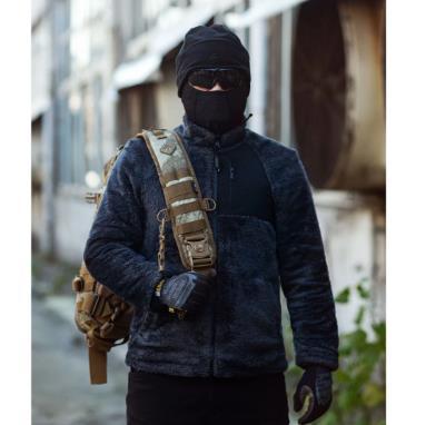 鹰爪乾坤魔猴双面战术外套舒适休闲加绒毛猴户外加厚男款外套 商品图0