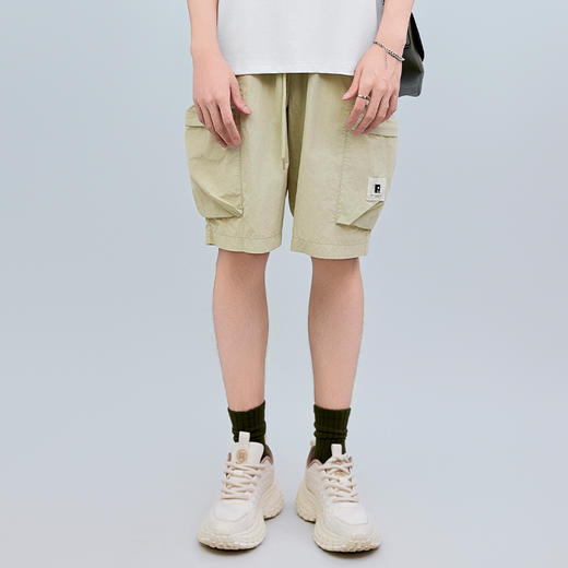 【新品上新】HX 夏季工装休闲五分裤微宽松S206522103101/02 商品图3