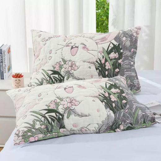 💤一年四季都好用的「咔喵6层纯棉纱枕巾+泡芙枕巾」 买一个送一个实发一对装👏 商品图7