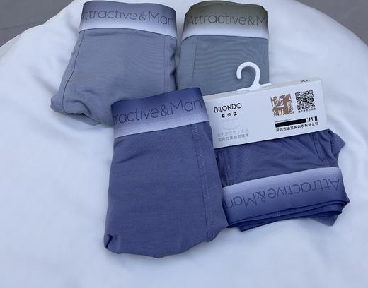 新款四角男士内裤60支莫代尔棉柔软舒适透气平角内裤22804805 商品图7