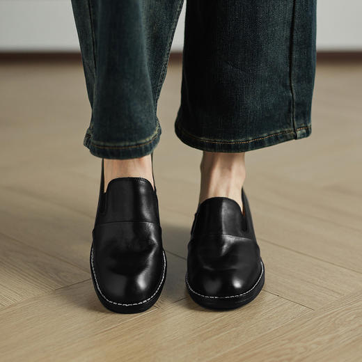 【静音底，超软皮鞋】2025英伦休闲商务女鞋！通勤鞋西装鞋子！ 商品图1