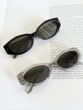 QT108- GENTLE MONSTER 镜腿字母 板材镜架 猫眼 太阳眼镜 男女同款情侣款 黑色（QT*JH）夏季专享