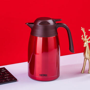膳魔师（THERMOS）1500ML保温壶高真空不锈钢商务家用大容量热水壶THX-1500-PK 商品图0