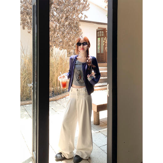 【129元任选2件】最后一波现货！韩系撞色条纹拼接假两件开衫 商品图5