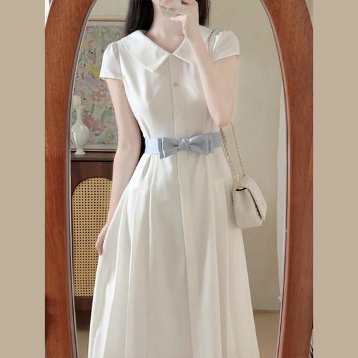 裁缝学苑AH41翻领短袖衬衫裙纸样连衣裙女装收腰裙子样板图纸 商品图4