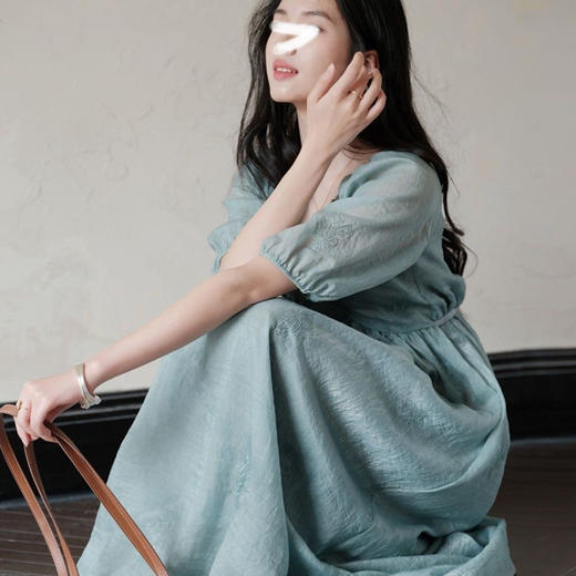 裁缝学苑AQ519法式V领连衣裙纸样女装短袖插肩裙子服装打板图纸 商品图1