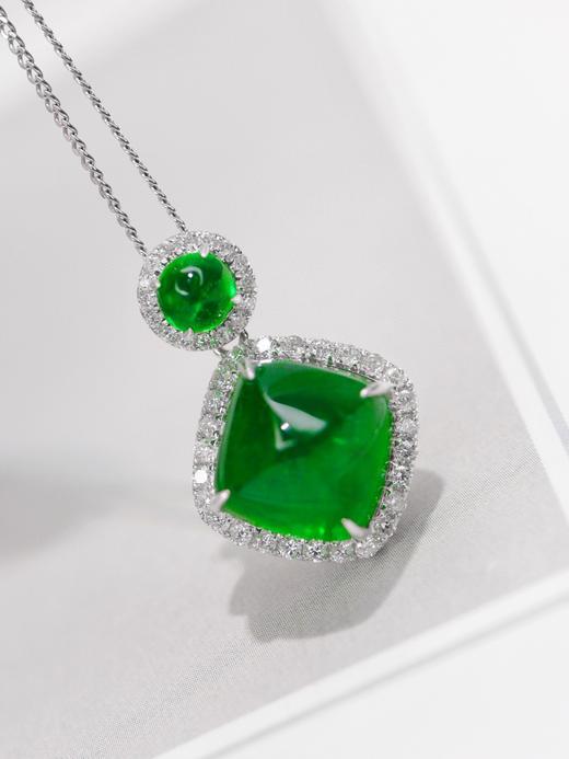 6..1ct糖塔祖母绿吊坠 商品图0