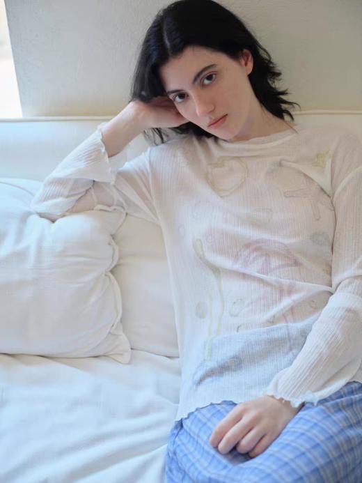 Evistub女装/E-5QCX274/海洋手绘印花T恤 商品图2