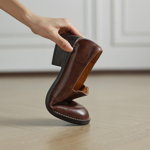 【静音底，超软皮鞋】2025英伦休闲商务女鞋！通勤鞋西装鞋子！ 商品图3