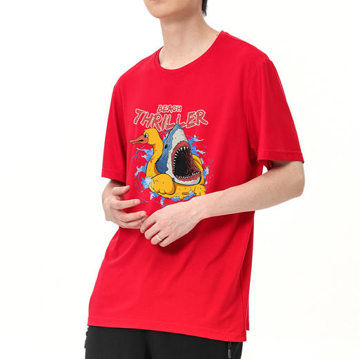 【冰氧棉】【DSK】大依优型大码短袖T恤潮牌设计感字母印花圆领加肥加大百搭体恤男士胖子上衣 商品图3