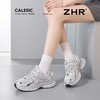 ZHR则则银色厚底老爹鞋女2025新款网面透气运动鞋百搭增高休闲鞋 商品缩略图4