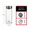 希诺单层玻璃杯男家用商务办公泡茶杯子便携车载水杯XN-6192 530mL 商品缩略图1