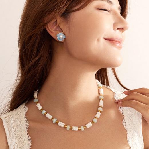 Manreya “花间珠律”珍珠耳夹礼盒 淡水珍珠系列项链&耳饰 商品图11